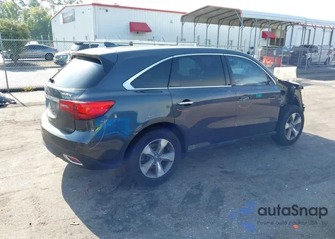 2014 Acura Mdx из США, поврежденный, VIN 5FRYD3H29EB010838